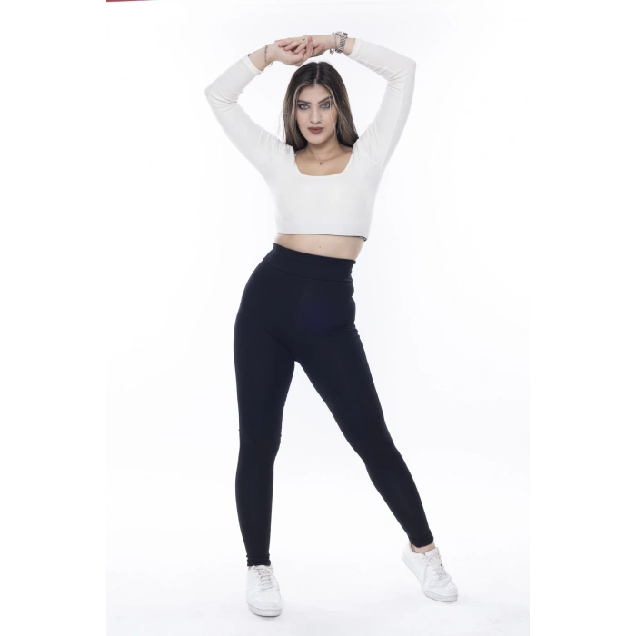 Kadın Beli Lastikli Toparlayıcı Tayt