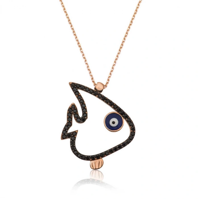 Kadın Gümüş Balık Bayan Kolye