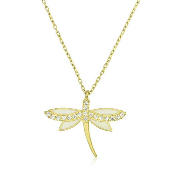 Kadın Gümüş Gold Yusufçuk Bayan Kolye