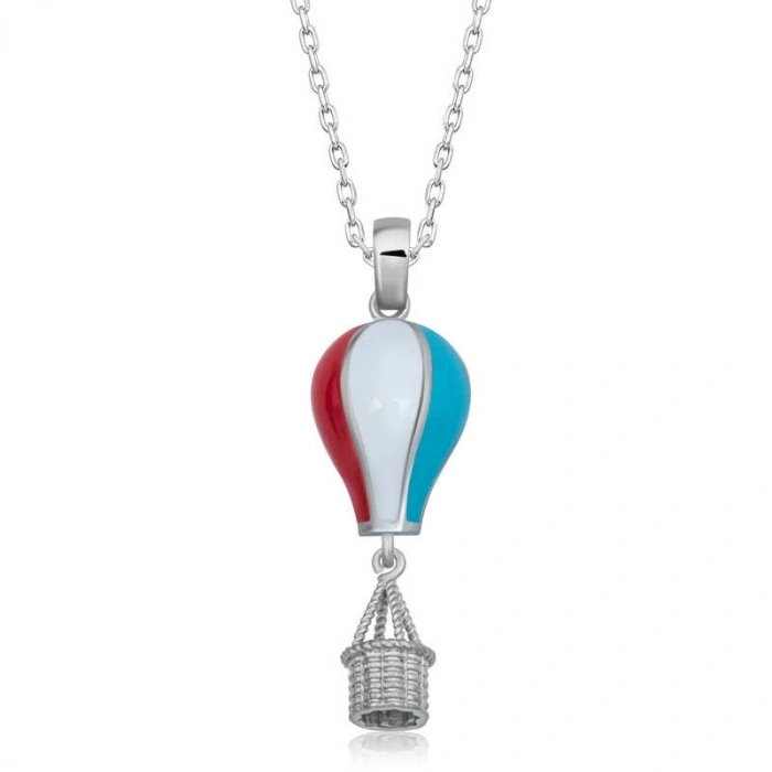 Kadın Gümüş Kapadokya Balon Kadın Kolye