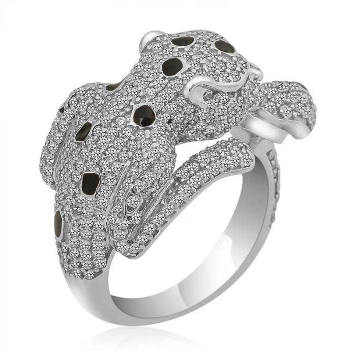 Kadın ​Gümüş Kaplan Figürlü Bayan Yüzük