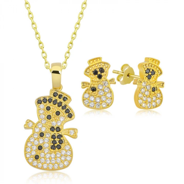 Kadın Gümüş Kardan Adam Kadın Set