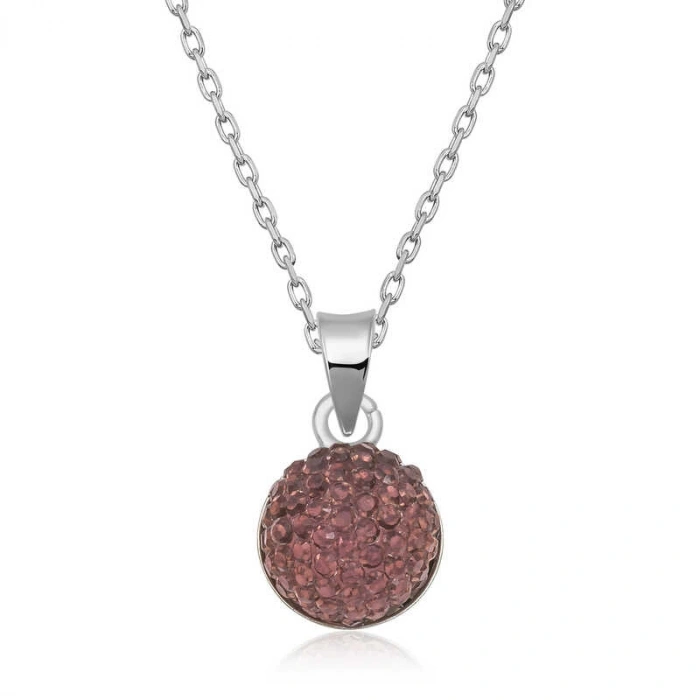 Kadın Gümüş Kristal Taşlı Kadın Kolye