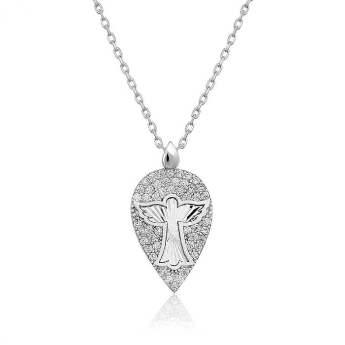 Kadın ​Gümüş Melek Damla Bayan Kolye