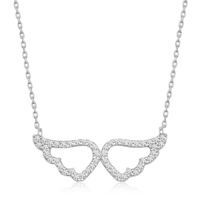 Kadın Gümüş Melek Kanadı Kadın Kolye