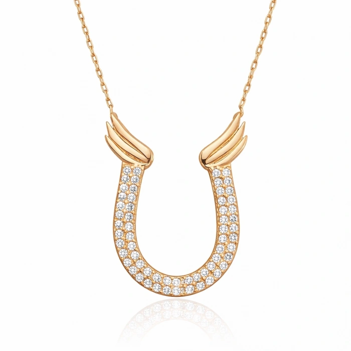 Kadın Gümüş Nal Bayan Kolye