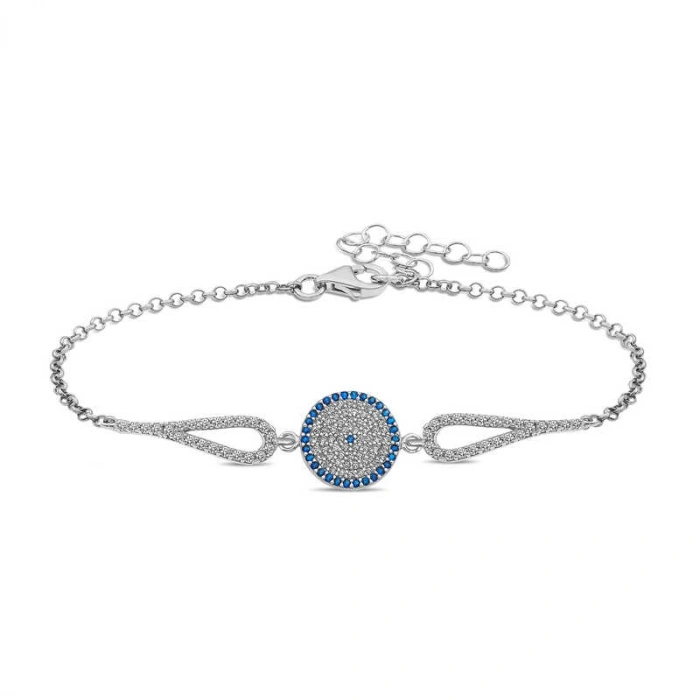 Kadın Gümüş Nazar Bayan Bileklik