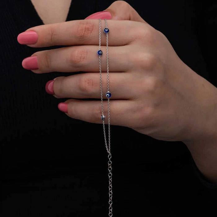 Kadın Gümüş Nazar Kadın Bileklik