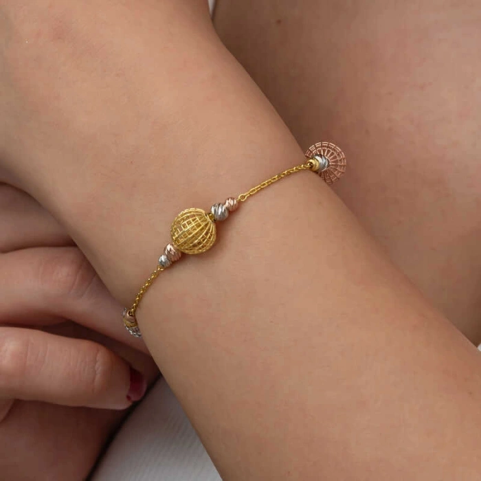 Kadın Gümüş Renkli Toplu Dorika Kadın Bileklik