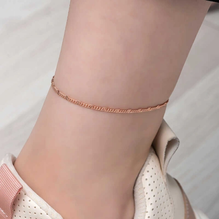 Kadın Gümüş Rose Kalemli Halhal