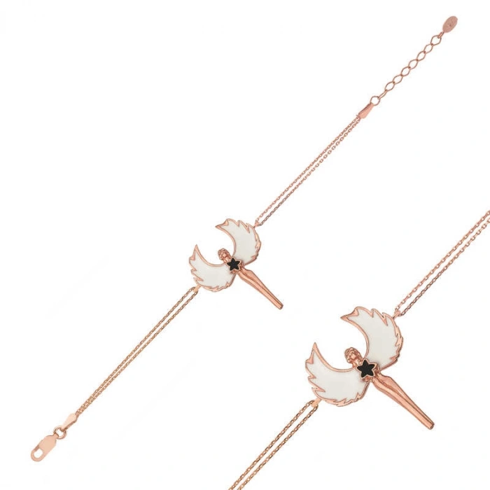 Kadın Gümüş Rose Su Perisi Bileklik