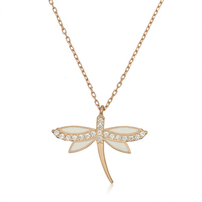 Kadın Gümüş Rose Yusufçuk Bayan Kolye