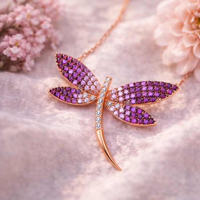 Kadın Gümüş Rose Yusufçuk Kadın Kolye