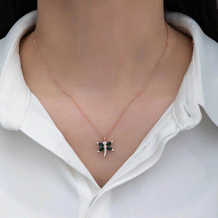 Kadın Gümüş Rose Yusufçuk Kadın Kolye