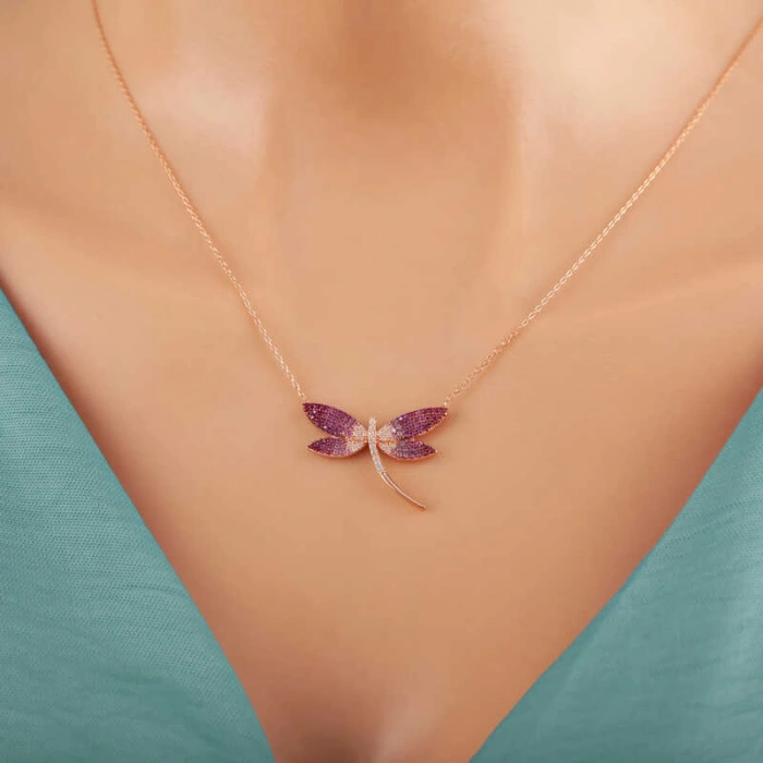 Kadın Gümüş Rose Yusufçuk Kadın Kolye