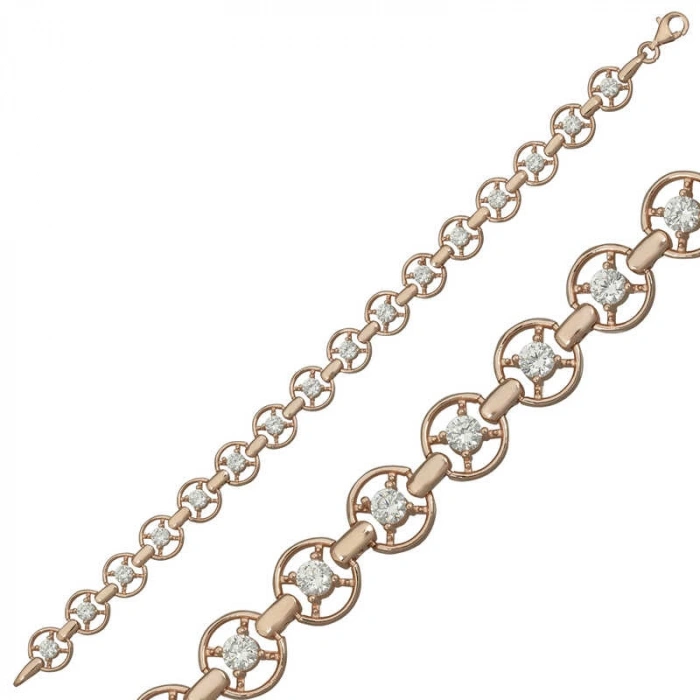 Kadın Gümüş Rose Yuvarlak Su Yolu Bayan Bileklik