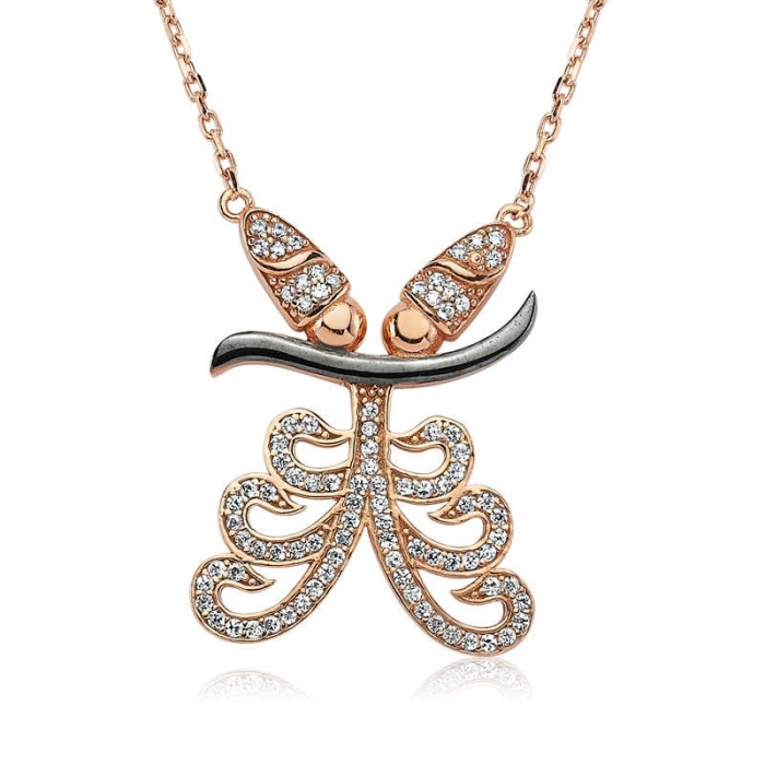 Kadın Gümüş Semazen Bayan Kolye