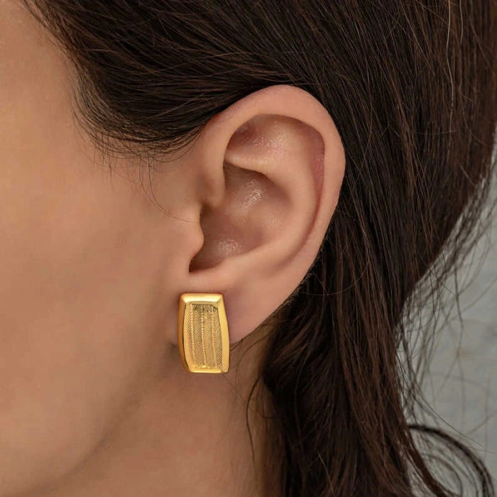 Kadın Gümüş Trabzon Hasır Kadın Küpe