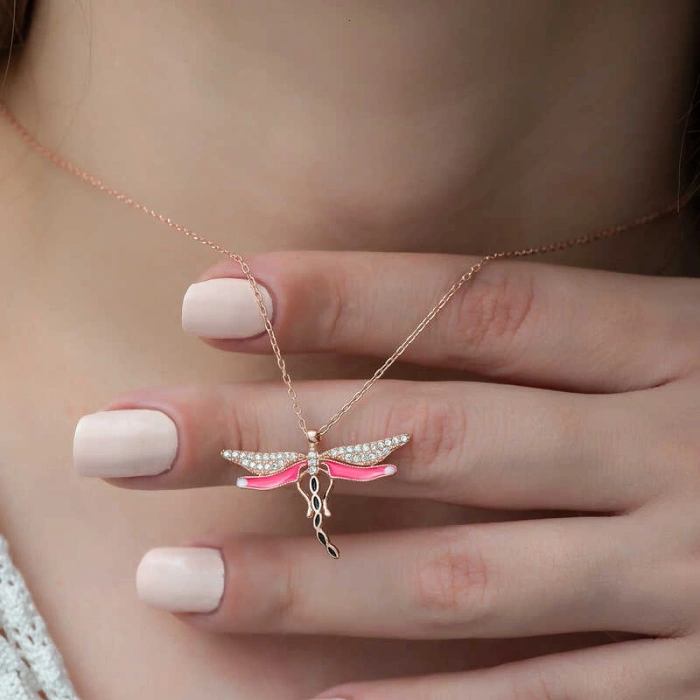 Kadın Gümüş Yusufçuk Bayan Kolye