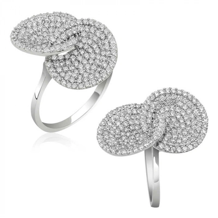 Kadın Gümüş Zirkon Taşlı Bayan Yüzük