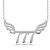 Kadın Gümüş 777 Melek Sayısı Kadın Kolye