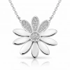 Kadın ​Gümüş Çiçek Bayan Kolye