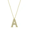 Kadın Gümüş Gold A Harfi Kadın Kolye