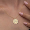 Kadın Gümüş Gold Fil Motifli Şans Kadın Kolye