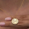 Kadın Gümüş Gold Fil Motifli Şans Kadın Kolye