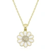 Kadın Gümüş Gold Papatya Kadın Kolye