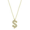 Kadın ​Gümüş Gold Ş Harfi Kadın Kolye