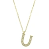 Kadın Gümüş Gold U Harfi Kadın Kolye