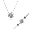 Kadın Gümüş Güneş Bayan Set