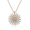 Kadın Gümüş Güneş Kolye