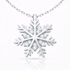 Kadın Gümüş Kar Tanesi Kadın Kolye
