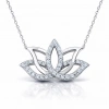 Kadın Gümüş Lotus Çiçeği Kolye
