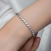 Kadın Gümüş Pullu Zincir Kadın Bileklik