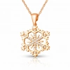 Kadın Gümüş Rose Kar Tanesi Kadın Kolye