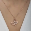 Kadın Gümüş Rose Sonsuzluk Kelebek Kadın Kolye