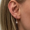 Kadın Gümüş Sallantılı Rose Damla Kadın Küpe