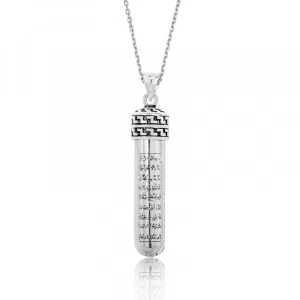 Kadın Gümüş Ayetel Kürsi Dualı Cevşen Kolye