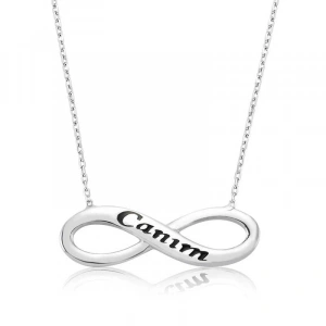 Kadın Gümüş Canım Sonsuzluk Bayan Kolye
