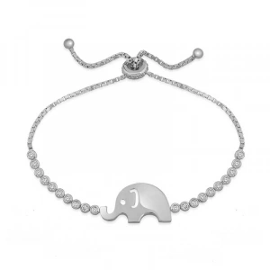 Kadın Gümüş Fil Asansör Bileklik