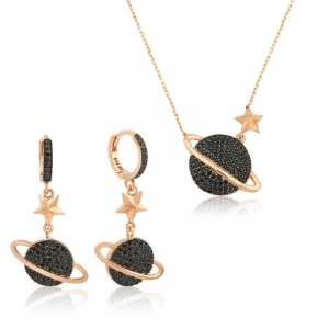 Kadın Gümüş Gezegen Bayan Set