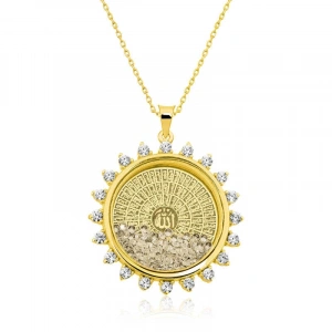 Kadın Gümüş Gold Esmaül Hüsna Bayan Kolye