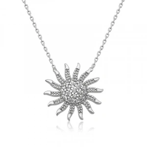 Kadın ​Gümüş Güneş Bayan Kolye
