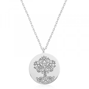 Kadın Gümüş Hayat Ağacı Bayan Kolye