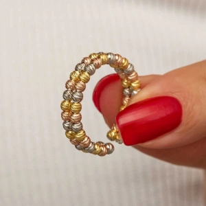 Kadın Gümüş İki Sıralı Dorika Kadın Yüzük