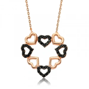 Kadın Gümüş Kalpli Aşk Bayan Kolye