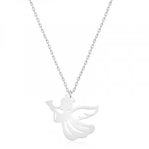 Kadın Gümüş Kanatlı Melek Bayan Kolye